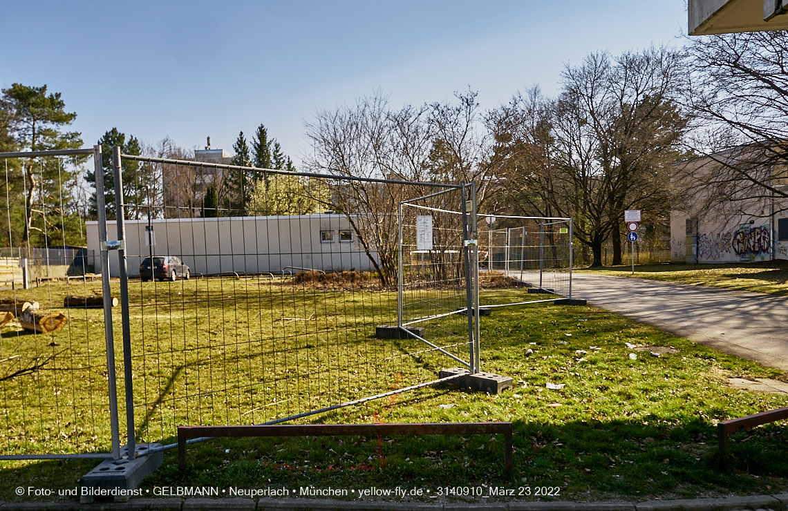 21.03.2022 - Baustelle am Haus für Kinder in Neuperlach